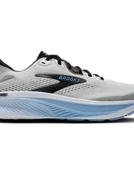GHOST 18 Laufschuhe Herren White/Black/Open Air D (normal) 43 - Brooks - FashionsVida