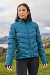Turbine Womens Padded Softshell Jacket - Teal - Teal - Size: 8
