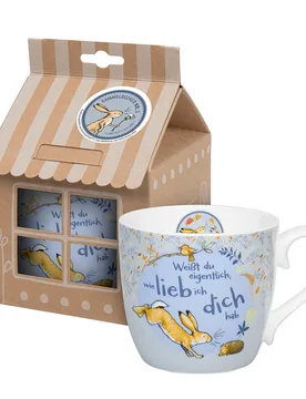 Kaffeebecher Sammeltasse Nr.1 "Weisst du eigentlich wie lieb ich dich hab" KÖNITZ - 3Pagen - FashionsVida