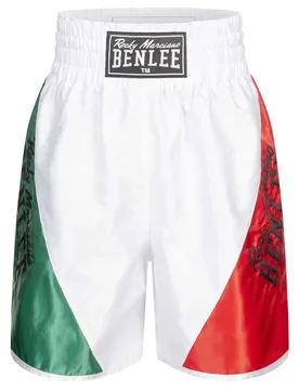 Short De Boxe Bonaventure White / Green / Red 3XL - Benlee - FashionsVida