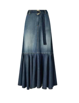 Gonne casual donna - guardiano gonna light denim - denim - PINKO - FashionsVida