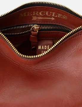Bandolera pequeña de piel Sandy stars small con cierre cremallera - Mercules - FashionsVida