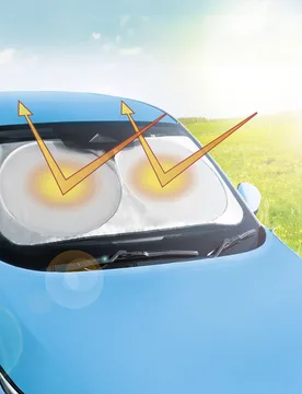 Sonnenblende für Auto-Windschutzscheibe 142 x 67 cm faltbar - Clarsen - FashionsVida