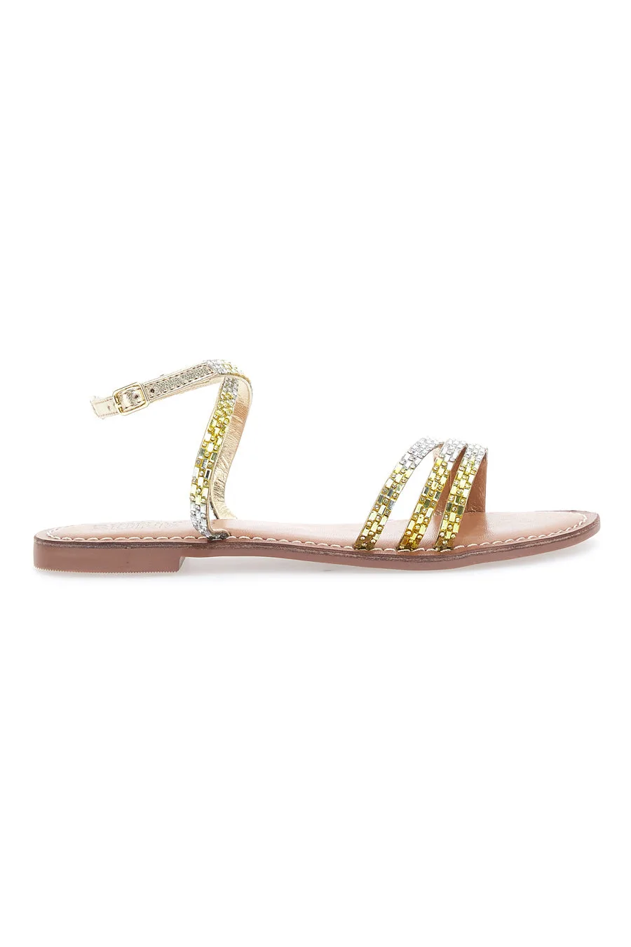 Sandali Flat 3083 Oro 38 - PITTARELLO SUN - FashionsVida