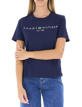 T-shirt girocollo BLU NAVY S - Tommy hilfiger - FashionsVida