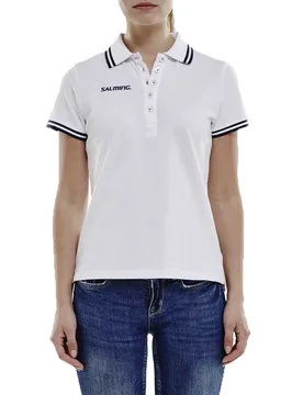 Team Short Sleeve Polo White XL - Salming - FashionsVida