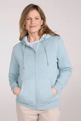 Penzance Womens Zip-Through Hoodie - Green - Green - Size: 20