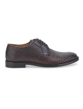 Scarpe Stringate Marroni In Vera Pelle 2 40 - PITTARELLO CLASS - FashionsVida