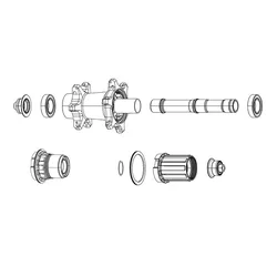 Corpo Ruota Libera Zm900 Microspline Black