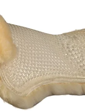 Gel Pad & Rear Riser Full Sheepskin black black - Acavallo - FashionsVida