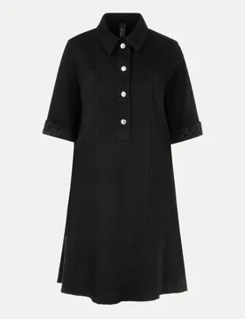 Cain Kurzes Denimkleid Schwarz 34 - Marc - FashionsVida
