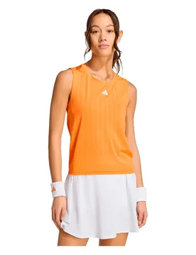 Tennis Pro Climacool+ Sleeveless T-shirt Pure Orange S - Adidas - FashionsVida