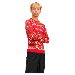 Felpa Jorhoho Knit Red 10 Anni