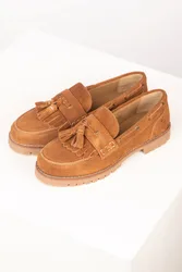 Wrelton Womens Chunky Tassel Suede Loafers - - Size: 8