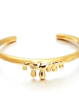 VAROLE Gold Color Minimalist Dripping Water Cuff Bracelet Open Bangles Fashion Jewelry for Women Gift - Aliexpress - FashionsVida