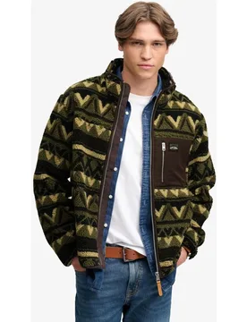Forro polar de hombre Abstract con cremallera completa - Superdry - FashionsVida
