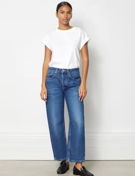 Boyfriend Mid Rise Jeans Indigo female - Albaray - FashionsVida