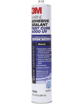 Fast Cure 4000uv Marine Adhesive/sealant 295ml Black One Size unisex - 3M - FashionsVida