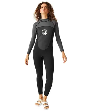 Combinaison En Néoprène à Manches Longues Et Fermeture éclair Dans Le Dos Rwm021 2 Mm Dark Grey / Black 10-12 - Regatta - FashionsVida