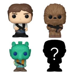 Bitty POP! Star Wars: Han Solo, Chewbacca & Greedo 4-Pack