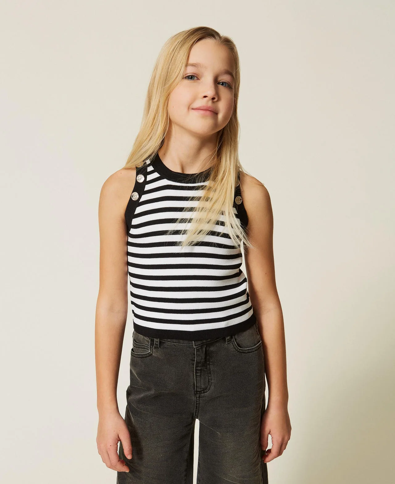 Twinset Top en maille avec boutons - TWINSET - FashionsVida