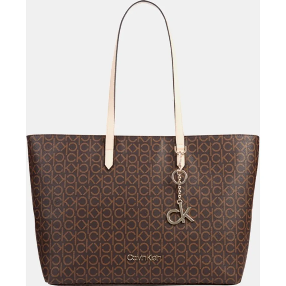 Bolso shopper en con print monograma - Calvin Klein - FashionsVida