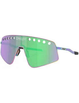 Lunettes de soleil - Sutro TI Sweep Polished Oil Slick Prizm Road Jade en Titane - Violet - Oakley - FashionsVida