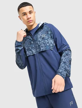 Shibori Jacke - Herren, Blau - male - Size: S - Reprimo - FashionsVida