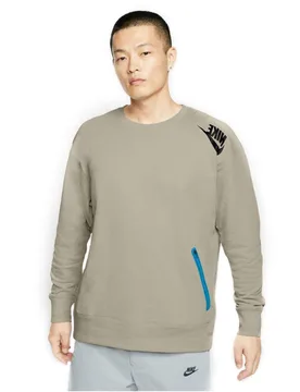 French Terry Crew - Sweatshirt-Crewneck - beige - Herren - Size: XL - Nike - FashionsVida