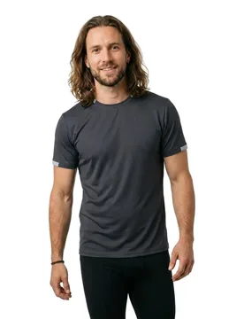 T-shirt à Manches Courtes Eris Asphalt Grey S - U-Power - FashionsVida