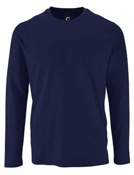 Mens Imperial Long Sleeve T-Shirt (French Navy) - Size 2xl - SOLS - FashionsVida