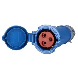 Power Top Ip54 3 Pole Extension Lead Plug 32a Blue / Grey One Size unisex
