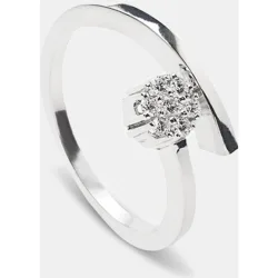 Anillo de oro y diamantes