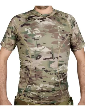 T-shirt à Manches Courtes Skin Running Multi Camo S unisex - Emerson - FashionsVida
