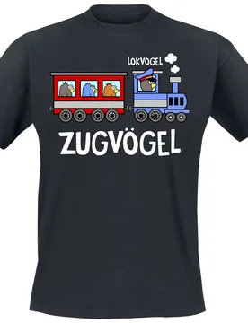T-Shirt - Zugvögel - S bis 4XL - für Männer - Größe S - schwarz - Männer - male - Tierisch - FashionsVida