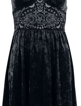 Gothic Kurzes Kleid - Mystical Woods - S bis XXL - für Damen - Größe XL - schwarz - Frauen - female - Gothicana by EMP - FashionsVida