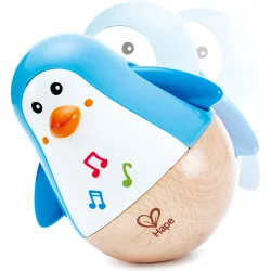 Tentetieso pingüino juguete de madera