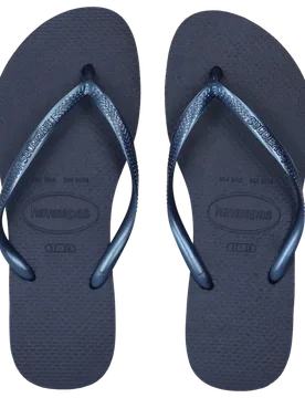 Slim Damen Flip-Flops und Sandalen - Marineblau - Größe 37/38 - Plastic/Polycarbonate Navy 37/38 - Havaianas - FashionsVida