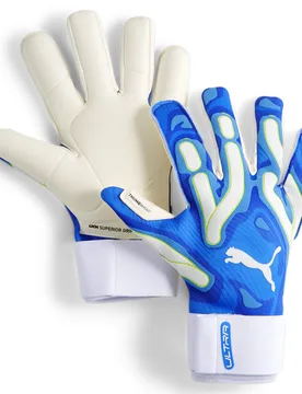 Unisex Ultra Ultimate Hybrid Goalkeeper Gloves - Blue - Size 7 (Gloves) - Puma - FashionsVida