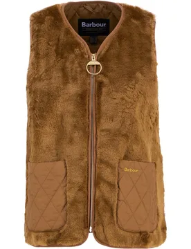 Chaleco de mujer efecto pelo con cierre de cremallera y bolsillo frontales - Barbour - FashionsVida