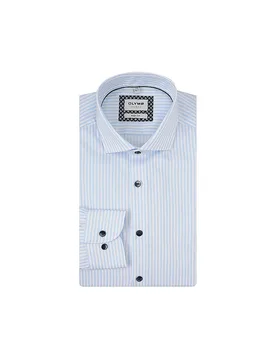 Chemise Body Fit bleu clair 43 - Olymp Level Five - FashionsVida