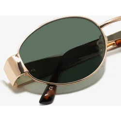 Gafas de sol unisex con forma ovalada cuprum round