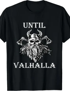 Until Valhalla Odin Ragnar Thor Nordic Warrior T-Shirt 100% Cotton O-Neck Short Sleeve Summer Casual Mens T-shirt Streetwear - Aliexpress - FashionsVida