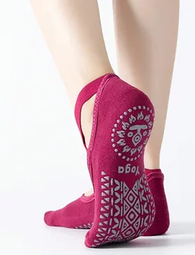 Pares de calcetines de yoga profesionales para mujer, calcetines deportivos de danza, calcetines de fitness para pilates en interiores, adecuados para - Shein - FashionsVida