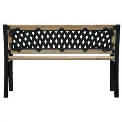 Banc De Jardin Bois 120 Cm Marron Einheitsgrösse