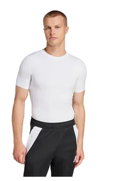 T-shirt à Manches Courtes Techfit White L - Adidas - FashionsVida