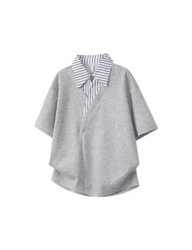 A Two-piece Shirt Collar Short-sleeved T-shirt Men Summer Trendy Brand High-end Polo Collar Cool Loose Men's Half-sleeved Shirt - Aliexpress - FashionsVida