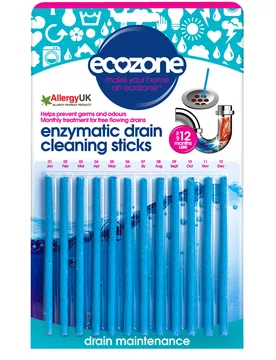 Enzymatic Drain Cleaning Sticks - Pack of 12 - Ecozone - FashionsVida