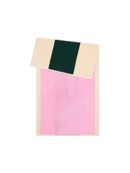 Toalla de ducha 70x140cm COMBED COTTON Rosa/Verde Oscuro rosa