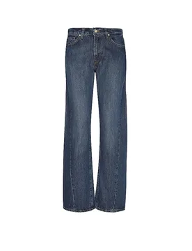 Jeans coupe droite TWISTED TESS bleu marine 29 - 7 for all mankind - FashionsVida